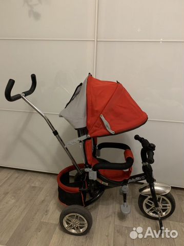 Велосипед с родительской ручкой Mobi kids