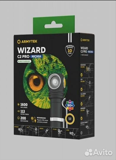 Фонарь armytek wizard c2 pro nichia magnet