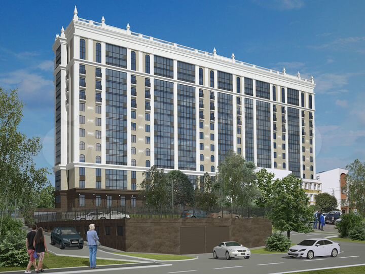 3-к. квартира, 105,6 м², 2/13 эт.