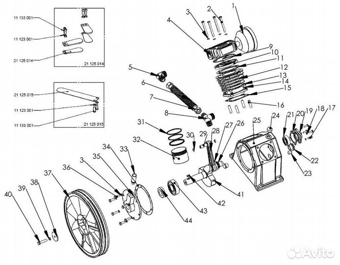 Картридж фильтра воздушного Remeza lb50/75 R 21177