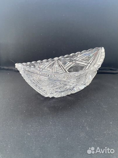 Хрусталь. Ваза «Лодочка»