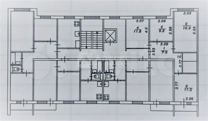 3-к. квартира, 66,2 м², 2/9 эт.