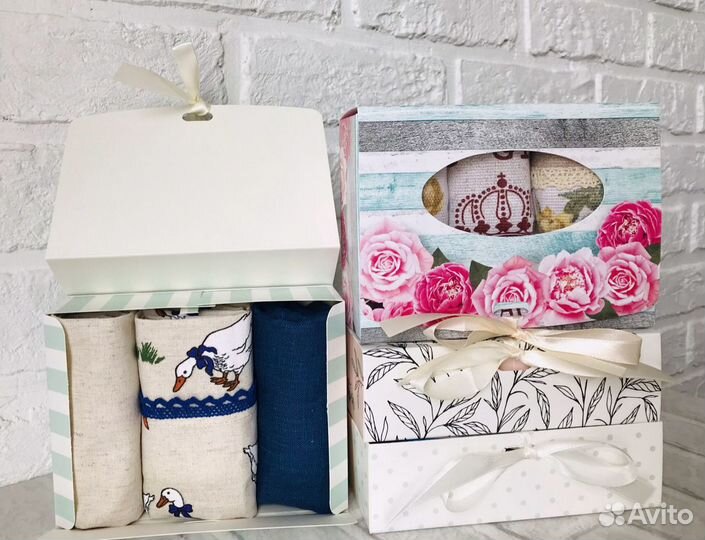 Льняные кухонные полотенца и салфетки, новые