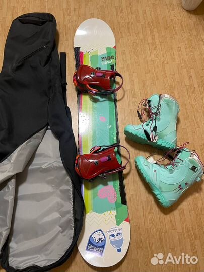 Сноуборд Ride + крепления +ботинки