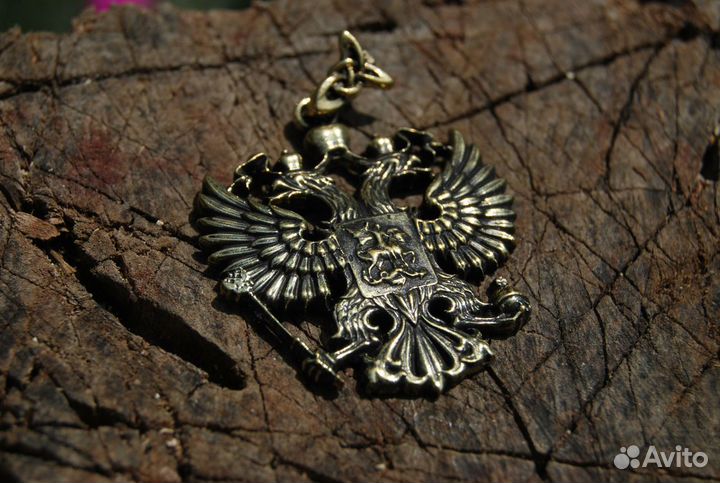 Двуглавый орел бронза ручной работы