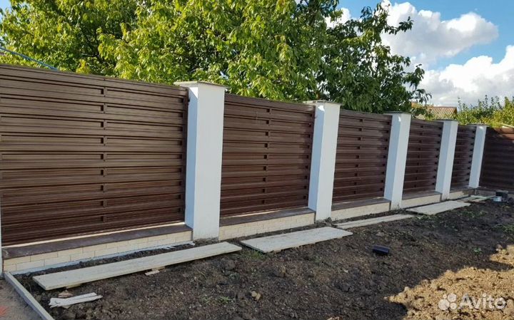 Забор металлический под ключ быстро