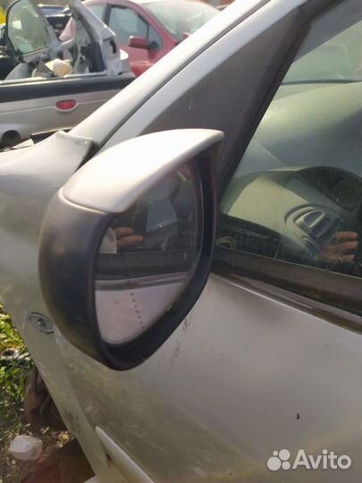 Левое электро боковое зеркало пежо 206 серое
