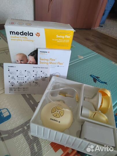 Молокоотсос medela swing flex электрический