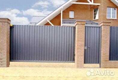 Откатные ворота с установкой