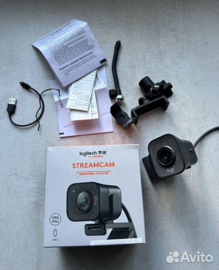 Веб-камера logitech streamcam fullhd black