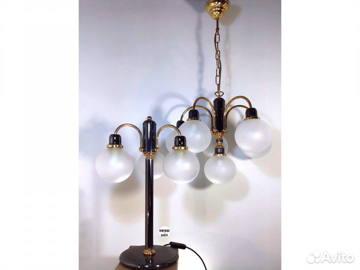 Люстра и Светильник настольный Orion, Австрия 80-е