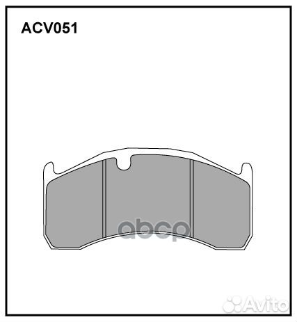 Колодки тормозные дисковые WVA (29137) HCV ACV0