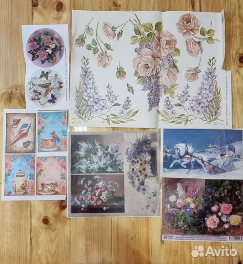 Декупаж: карты, салфетки, фурнитура для шкатулок