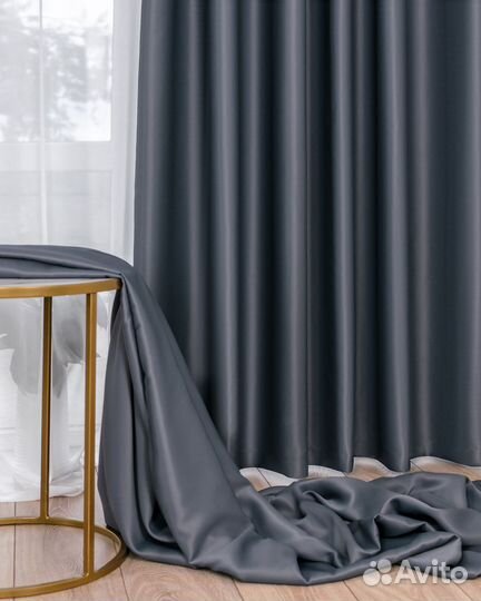 Блэкаут шторы Марсель Серый