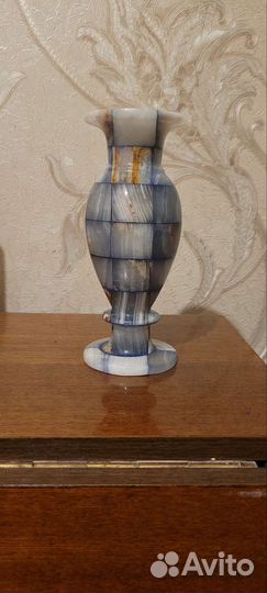 Ваза для цветов натуральный камень