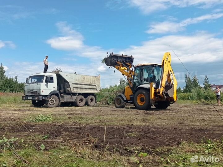 Уборка расчистка участка, вывоз мусора, спил дерев