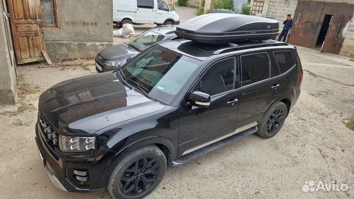 Автобокс на крышу Kia Mohave, 580 литров, карбон