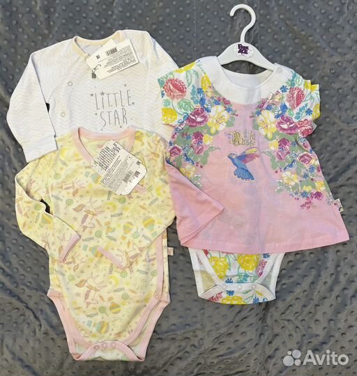 Пакет новых вещей на девочку (80 см) +92 платье