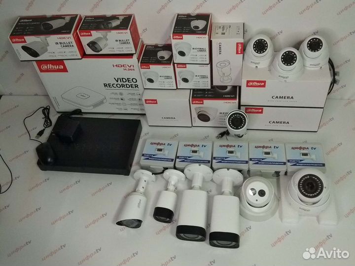 Видеонаблюдение 10 камер с микрофоном 4Мп