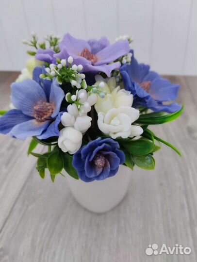 Букет из мыльных цветов и интерьерные композиции