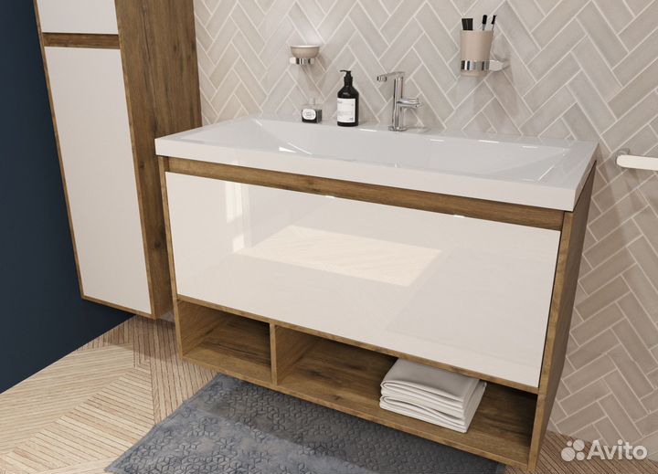 Тумба с раковиной Эстет Монако