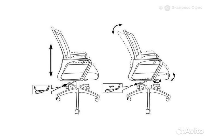 Кресло офисное Бюрократ MC-201/TW-11