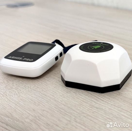 Кнопка вызова персонала и часы пейджер Поясной