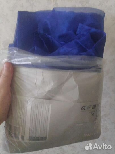 Шторы гардины IKEA новые прозрачный синий