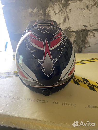 Кроссовый шлем с очками