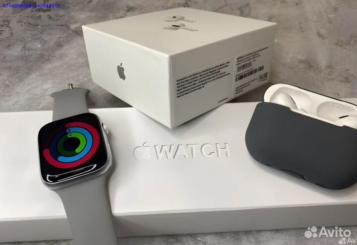 AirPods pro2(с чехлом) + Apple watch 8 MAX (Арт.80