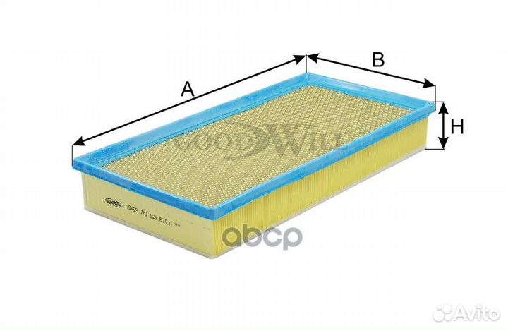 Фильтр воздушный AG465 AG465 Goodwill
