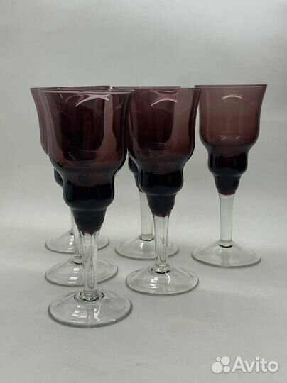 Рюмки СССР цветное стекло