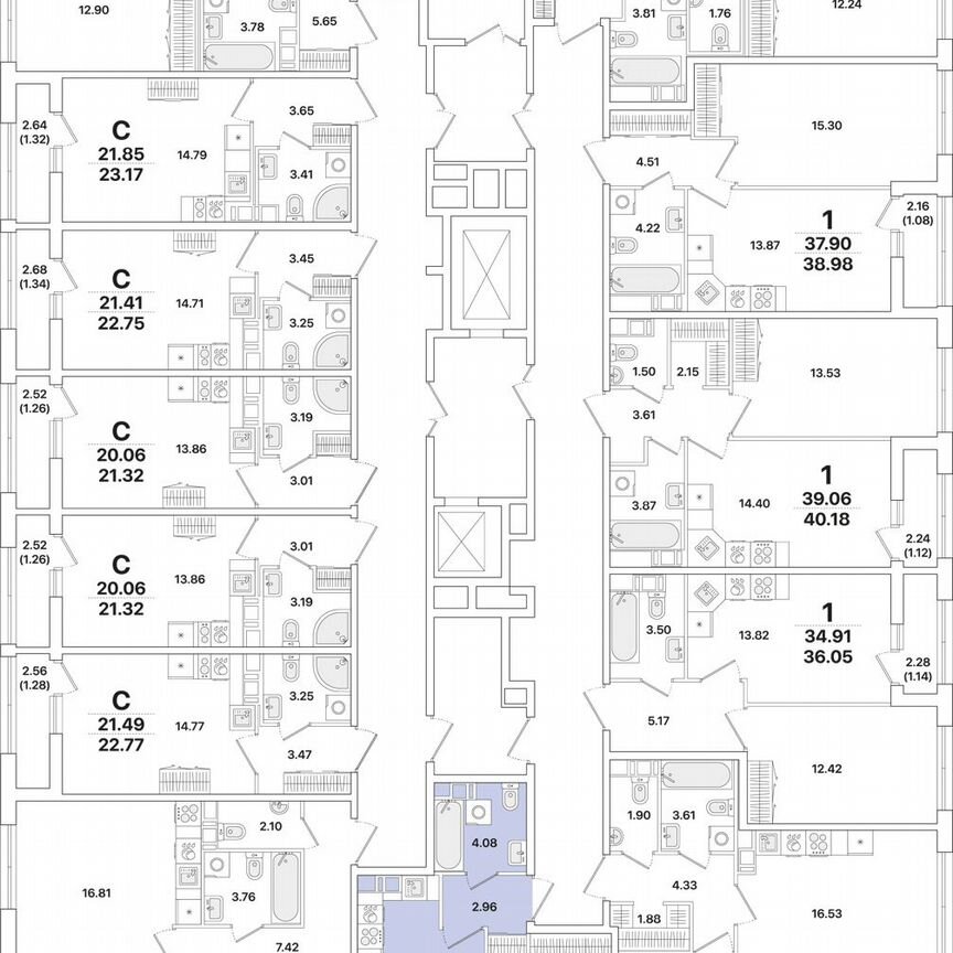 1-к. квартира, 34,2 м², 7/12 эт.