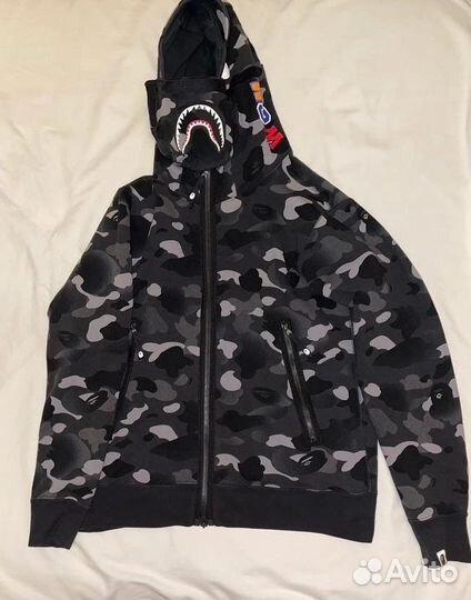 Оригинальный Zip Hoodie Bape Camo mask