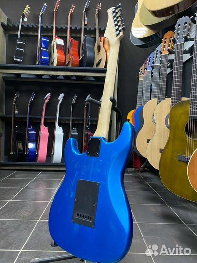 Электрогитара Rocket Синяя Новая