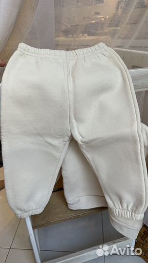 Новый спортивный костюм с флисом 86-92