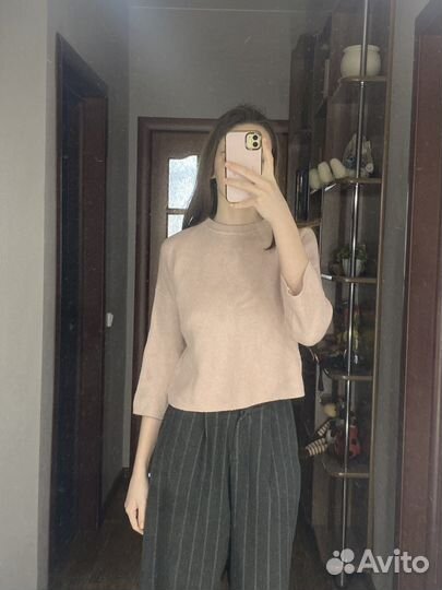 Свитер кроп топ женский