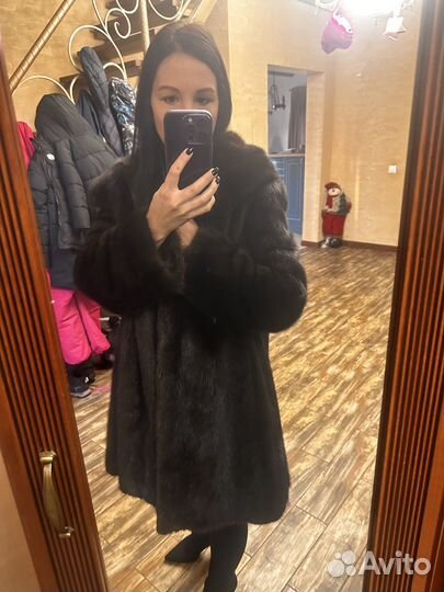 Шуба норковая 42 44 бу