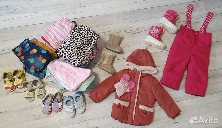 Пакет вещей для девочки 74-80
