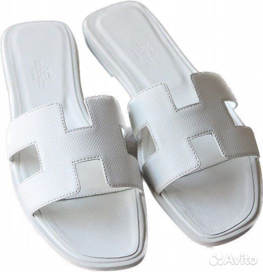 Hermès Oran Sandals Epsom Blanc
