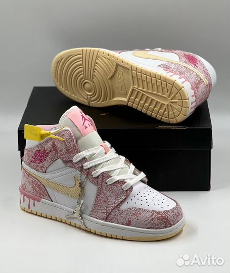 Кроссовки Nike Air Jordan 1 high Pink