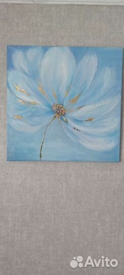 Небесный цветок с позолотой