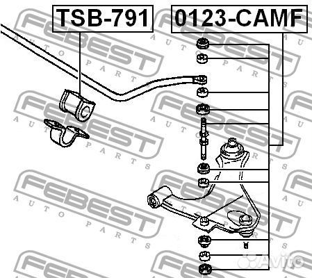 Тяга стабилизатора передняя toyota cami 99-05, dai