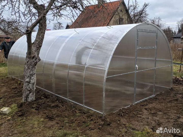 Теплица усиленная 6м поликарбонат