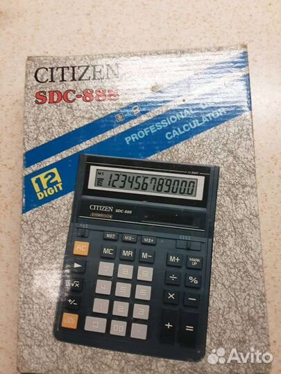 Калькулятор citizen SDC-888