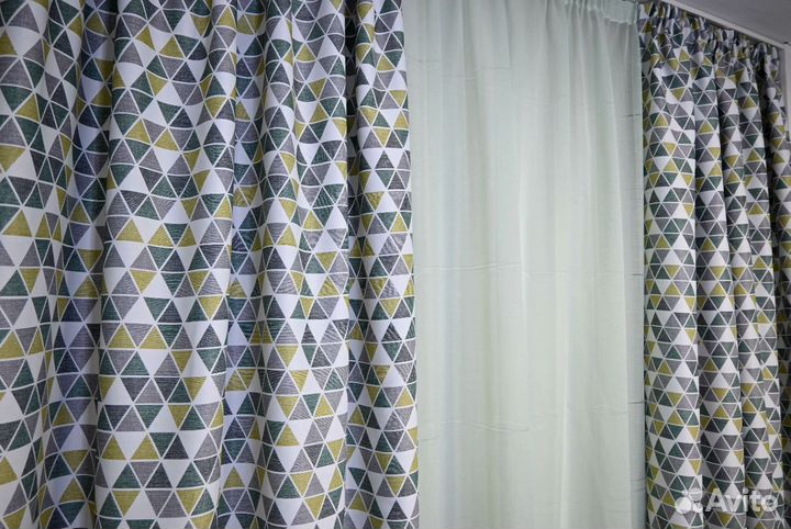 Прямые шторы классические