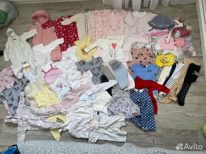 Вещи пакетом на девочку от 0 до года