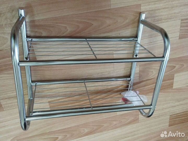 Полка для ванной хромированная новая