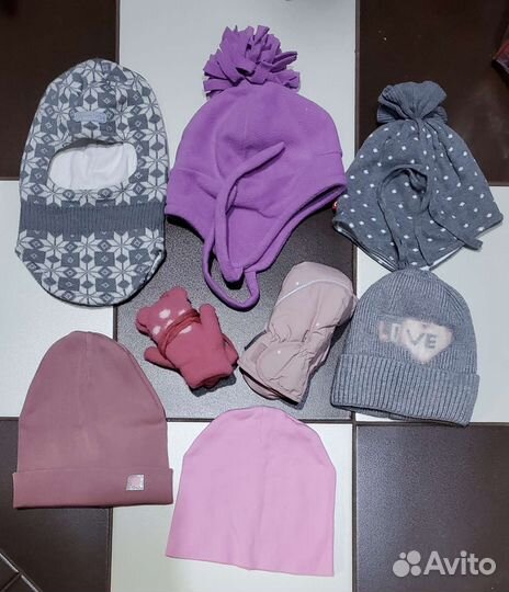 Шапки разные 46-48-50см