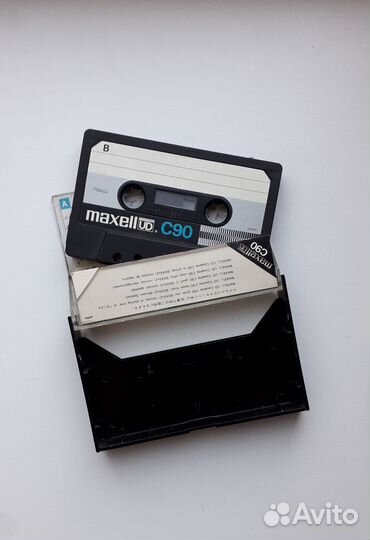Аудиокассеты Maxell UD C90 Япония с записями, 7шт